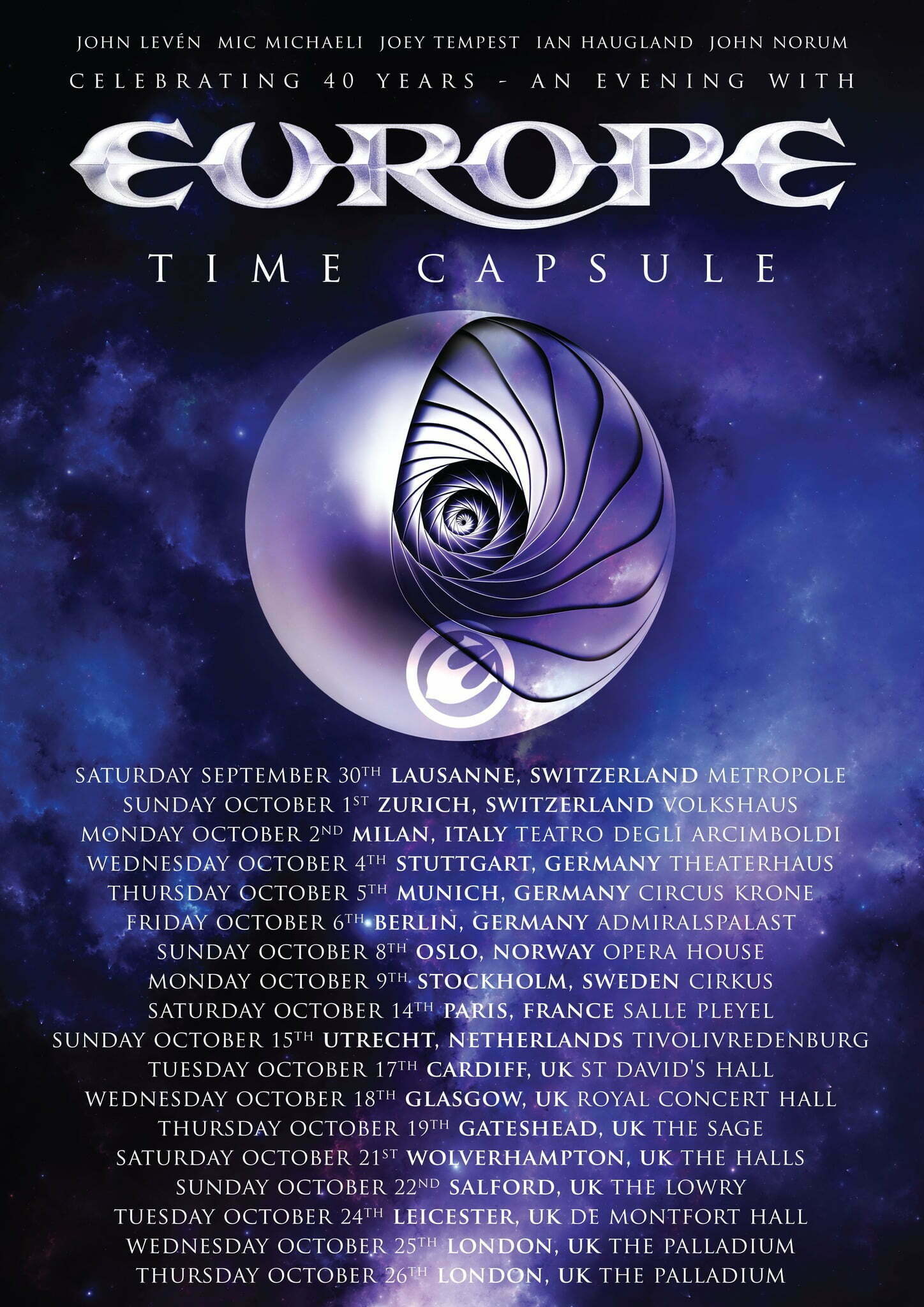 Europe Time Capsule 2023 tour