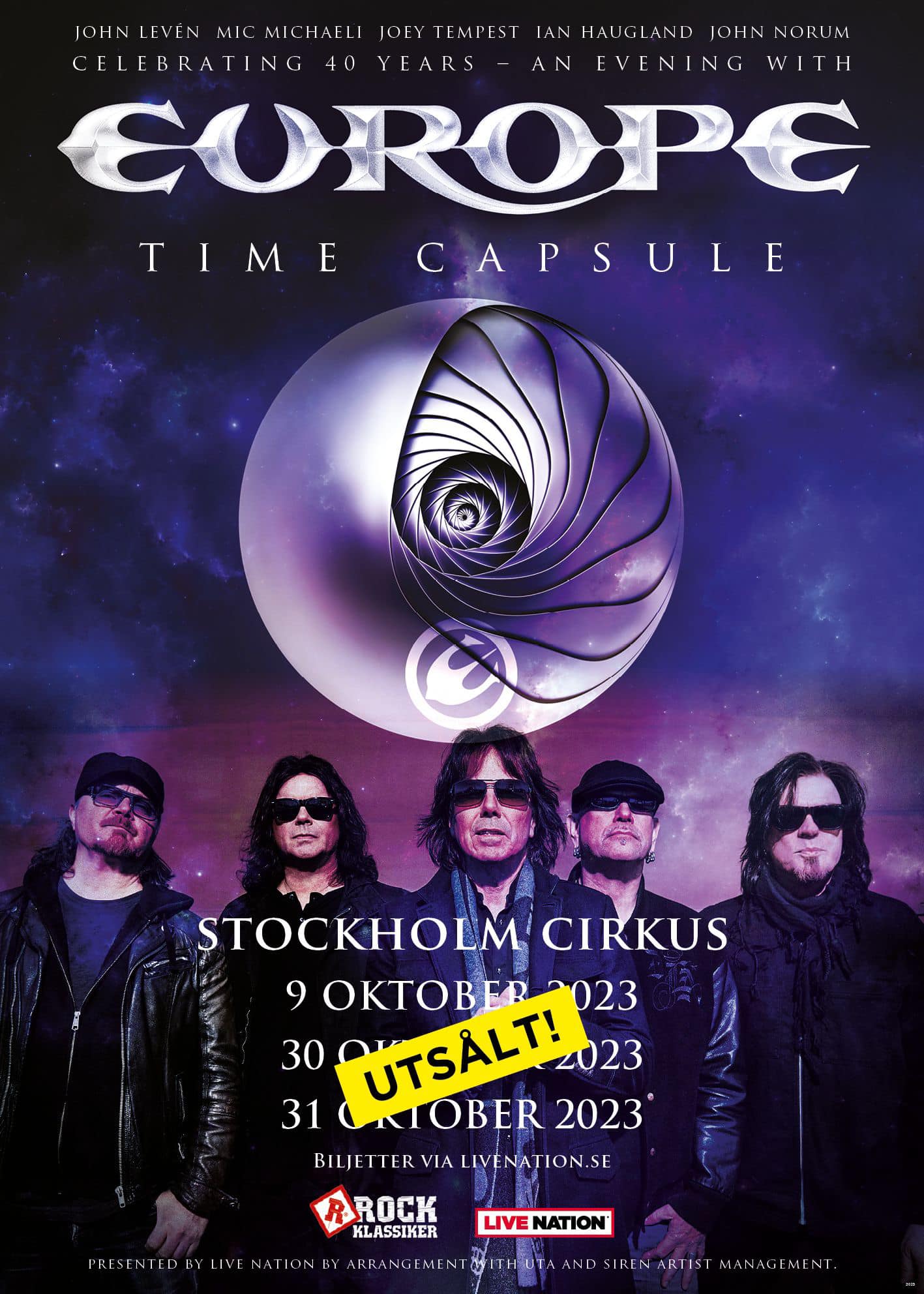 Stockholm (SE) 2023 all dates - pre-show