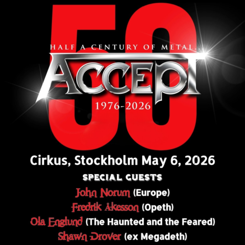 John Norum special guest @ Accept show in Stockholm 2026