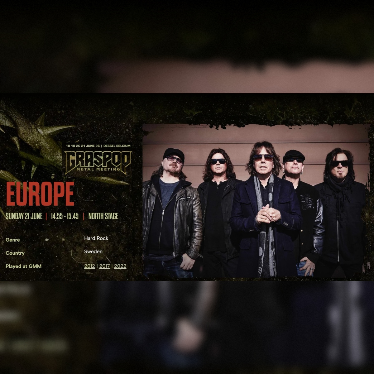 Europe live @ Dessel (BE) June 21, 2026