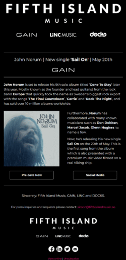 SAIL ON press release April 29, 2022 SAIL ON press release April 29, 2022