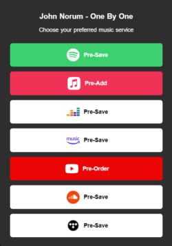 ONE BY ONE Pre-save links ONE BY ONE Pre-save links