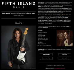 GONE TO STAY press release October 28th GONE TO STAY press release October 28th