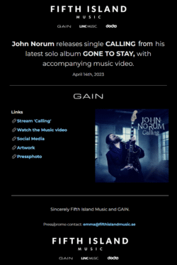 CALLING - Press release CALLING - Press release